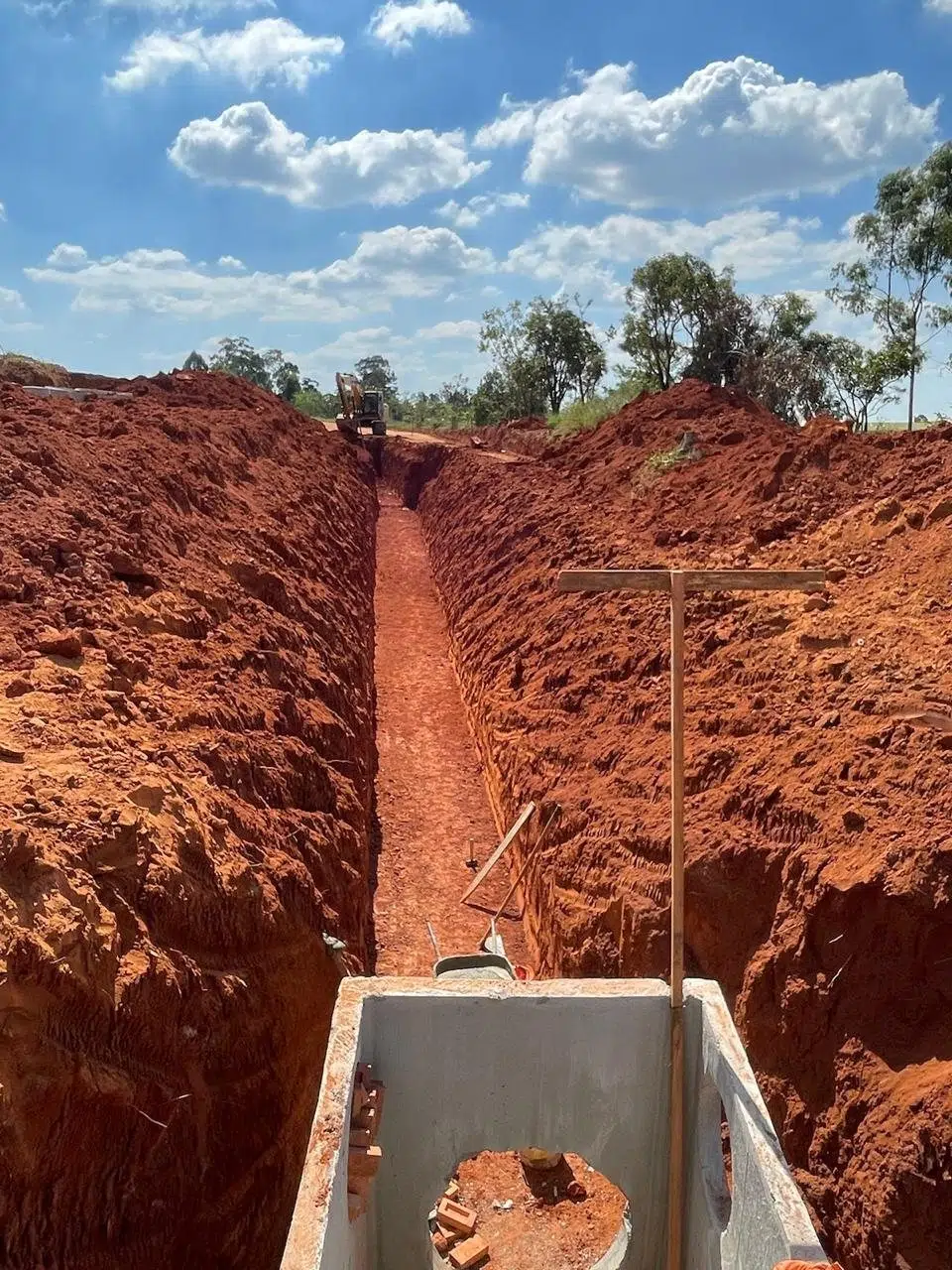 Obra de drenagem