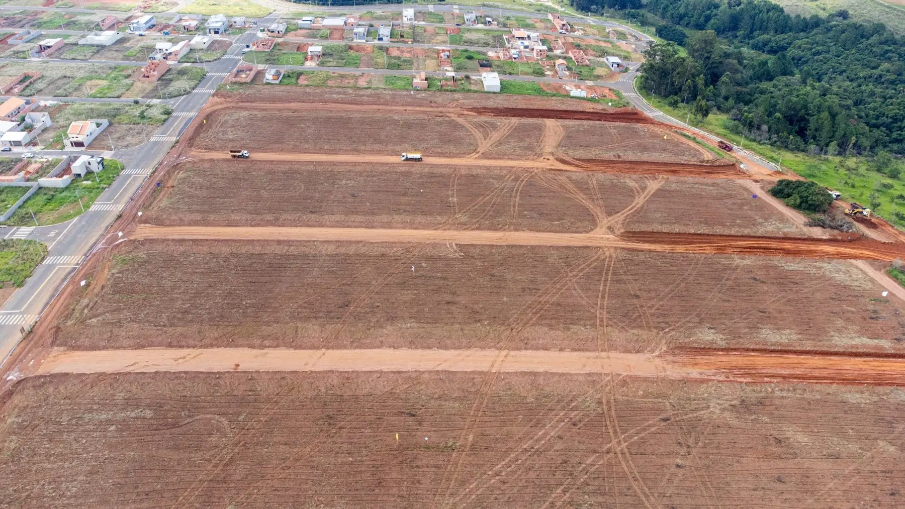 Preparação de terreno em loteamento