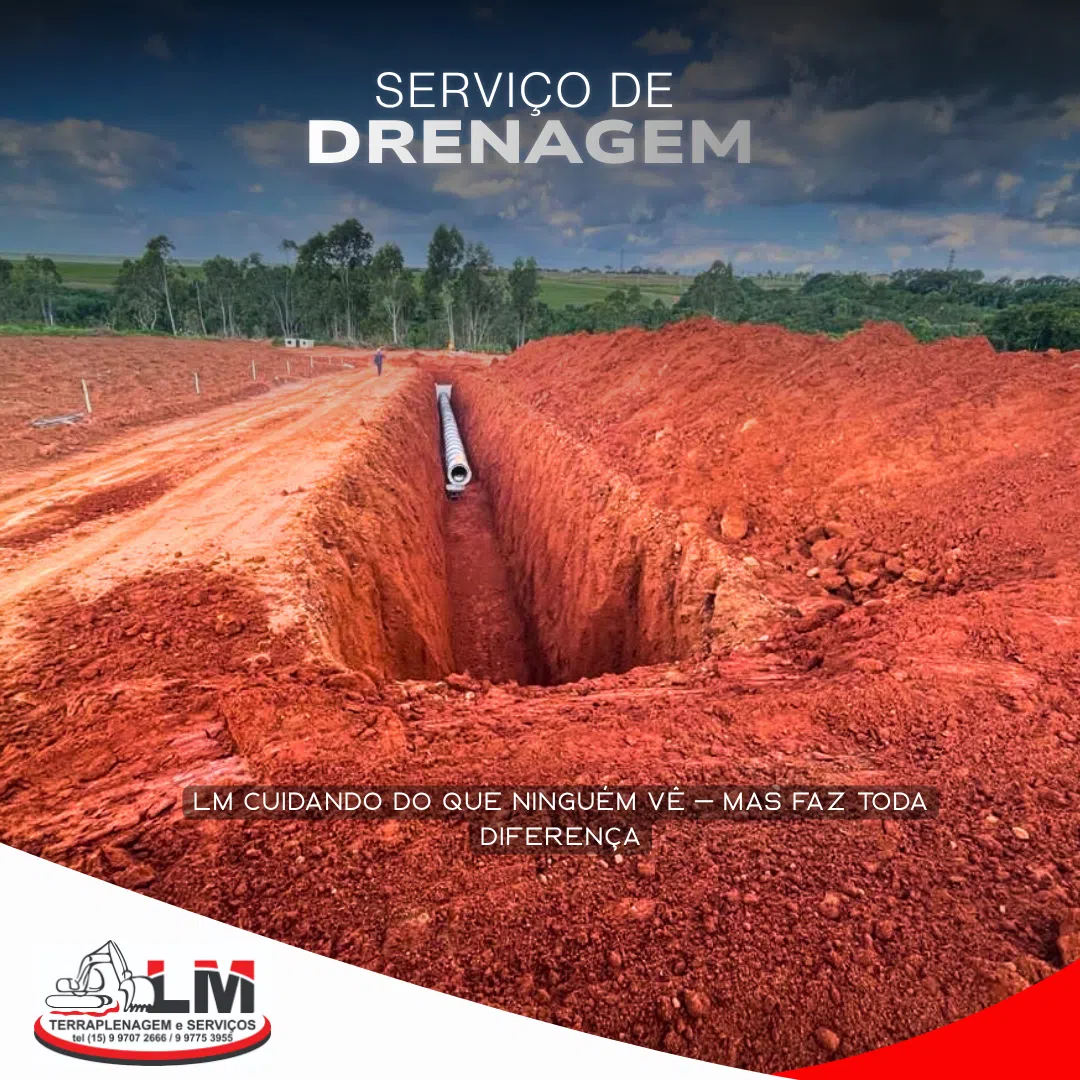 Serviço de drenagem